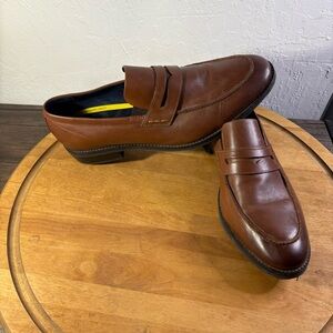 Cole Haan Grand+ Penny Loafer British Tan Leather Dress Shoes Men’s 11 M‎ C37351